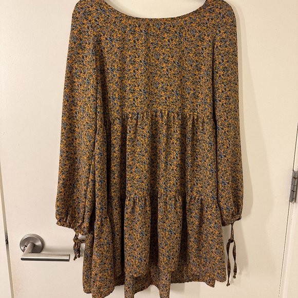 Wild Fable Floral Long Sleeve Shift Dress - Picture 1 of 5